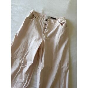 Haikure Bethany Twill 45 Pink High Waisted Wide Leg Jeans Made in Italy Size‎ 27